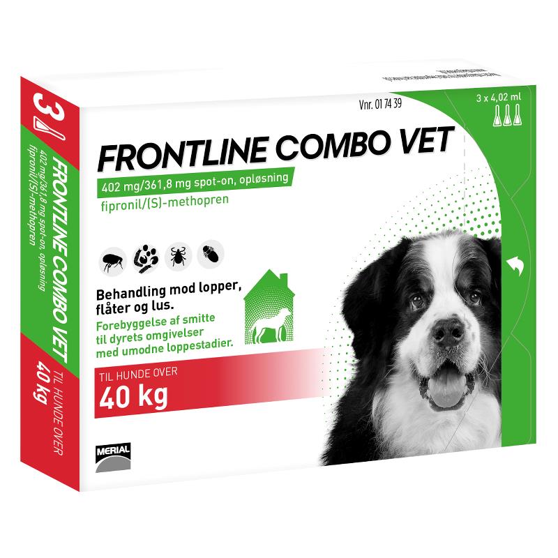 Frontline Combo Vet Hund 40 kg. 3 4,02 ml - ebutik Dyrlægevagten