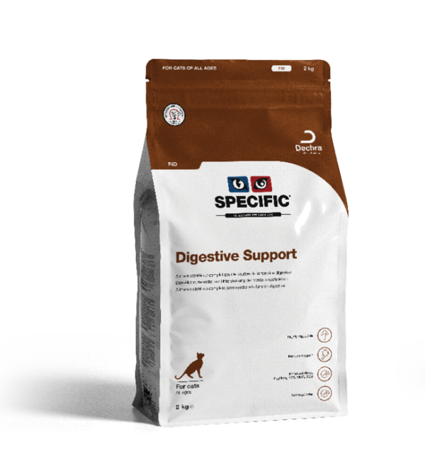 SPECIFIC FID Digistive Support. Kattefoder mod dårlig mave / skånekost 3 x 2,0 kg.